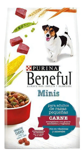 Alimento Beneful Minis Para Perro Adulto De Raza  Pequeña Sabor Carne En Bolsa De 10kg