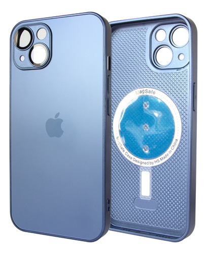 Capa Capinha Case Magsafe Para iPhone 11 Ou 12 Azul-marinho