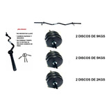 Kit Barra Z Con 6 Discos Desmontables Facil Uso