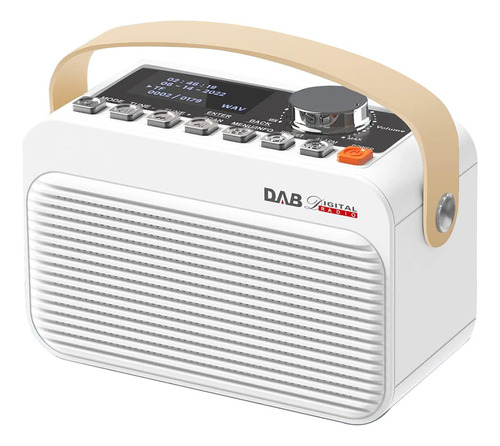 Radio Digital Dab+ Fm, Radio Dab Portátil Recargable Con/