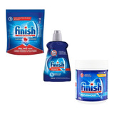 Kit Finish Detergentes Em Pó + Detergente Tablete + Secante 