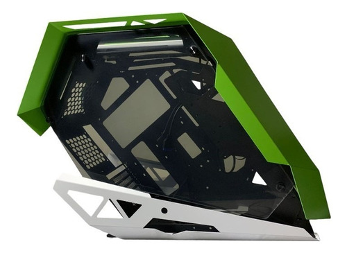 Gabinete Gamer Chasis Case Atx/m-atx Abejorro Verde Limón