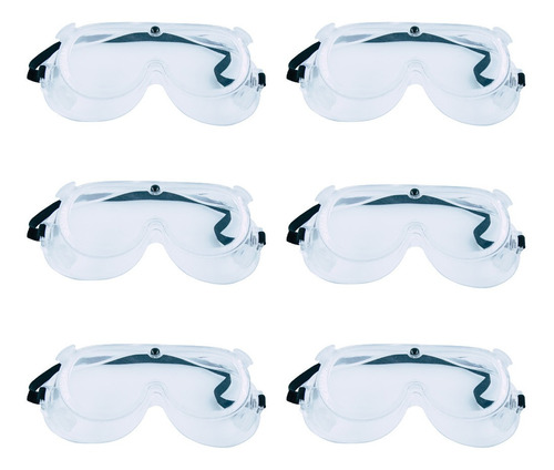6 Pack Goggles Protección Medica E Industrial Economicos
