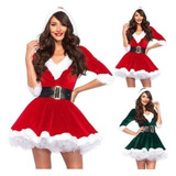 Trajes De Miss Santa Claus Mujer Vestidos De Navidad