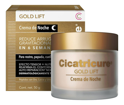 Crema Cicatricure Gold Lift Antiage Nutritiva De Noche X50g