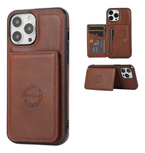 Adecuado Funda Protectora Tipo Billetera Para Iphone15pro