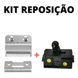 Kit Reposição P/ Barbeadores Lâmina De Aço+botão Interruptor