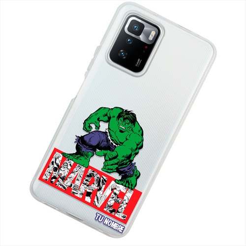 Funda Para Xiaomi Hulk Marvel Con Tu Nombre