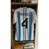 Camiseta Argentina Montiel 3 Estrellas 