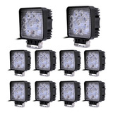 Kit X10 Faro Auxiliar Reflector 4x4 Led Off Road 27w 12a24v