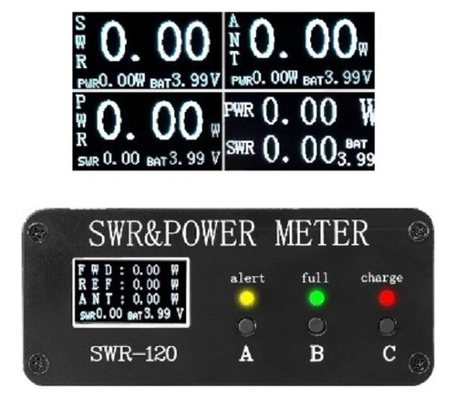 Medidor De Roe E Potência Hf Swr120, 1.8 A 50mhz, 0.5 A 120w