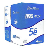 Cabo De Rede Cat5e 24 Awg X 4p Azul Mpt - Caixa C/ 305m