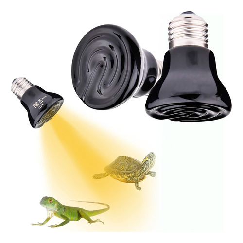 Foco Cerámica 100w Incubadora Termostato Acuario Reptiles