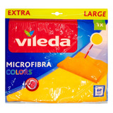 Paño Microfibra Para Pisos Vileda Color Naranja 48x60cm