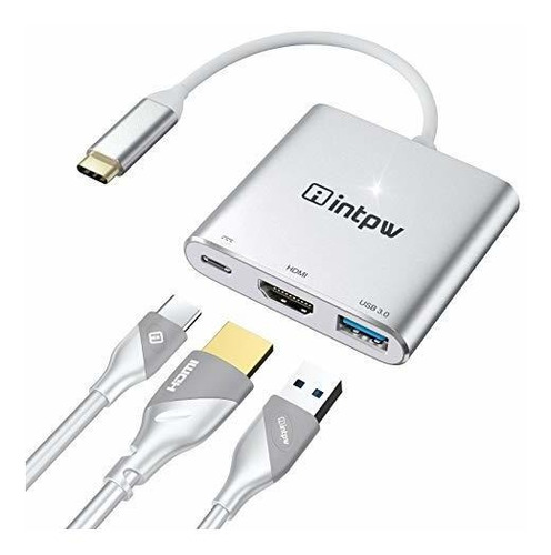 Usb C Al Adaptador De Hdmi 4k Compatible Macbook Pro Us...