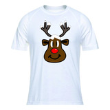Camisetas Navideñas Reno Navidad Blanca Para Familia X 1 Und