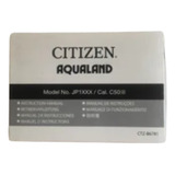 Manual De Relogio Citizen Aqualand  Jp 1060 C500