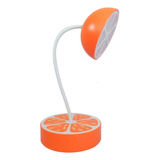 Lampara De Escritorio Naranja Led  Flexible 3 Intensidades