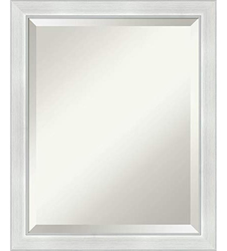 Amanti Art Wall Mounted Framed Vanity Mirror, Glass Size 16x