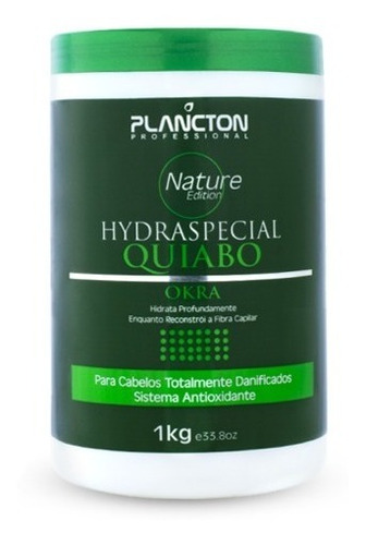  Máscara Capilar Quiabo Plancton 1kg Hidratação Reconstrução