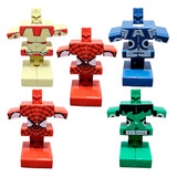 Muñeco Cubo Avengers Spiderman Juguete Souvenir Piñata X 4