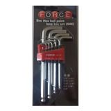 Juego Llaves Allen Larga 1/16 A 3/8 Force 5093lbs