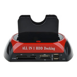 Base De Acoplamiento Hdd Ide Dual Usb 2.0 Lector De Tarjetas