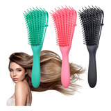 Cepillo De Cabello Desenredar El Cabello Rizado Mujeres 3pcs