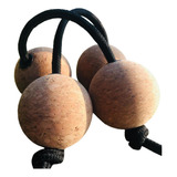 Cork Rhythmic Sand Balls 2 Pares African Shaker Sonajero