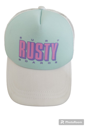 Gorra Con Visera Blanca Rusty