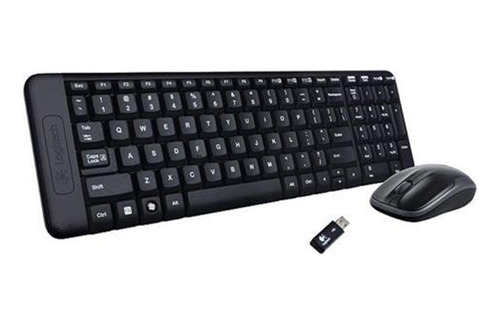 Kit Teclado Y Mouse Inalambrico Usb Logitech  Negro Garantia