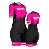 Macaquinho Ciclismo Feminino New Elite Ert Pink Power Gel