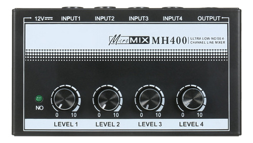 Mezcladora De Audio Mh400 Pequeña De 4 Canales Y Bajo Ruido