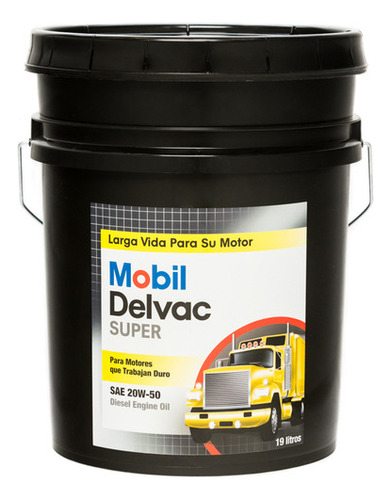 Cubeta 19l Mobil Delvac Super 20w50 Cf4 Diesel