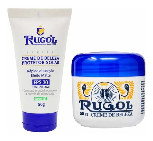 Kit Protetor Rugol Fps 30 50g + 1 Rugol Creme De Beleza 50g