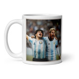 Taza Lionel Messi & Diego Maradona Qatar 2022 Argentina #06