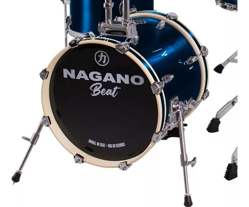 Bateria  Nagano Beat Azul Bumbo 16