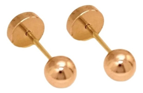 Aros Abridores Bebé Bolita Oro 18kl 3mm + Regalos