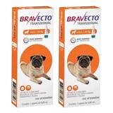 2 Bravecto Cães Transdermal Antipulgas Carrapato 4,5 Á 10kg 