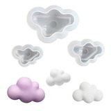 3 Unids/set 3d Forma De Nube Chocolate Molde De Silicona