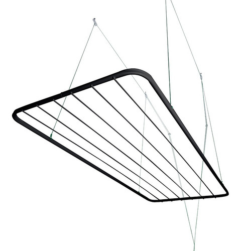 Varal De Teto 100 Cm Grande + Kit De Instalação Reforçado 