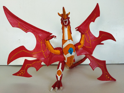 Dragon Fuego Rojo Alas Dobles  Bakugan Dragonoid Bootleg