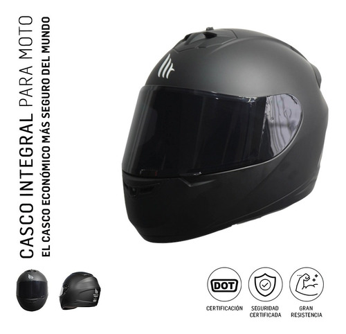 Casco Integral Mt Helmets Alamo Certificado Dot Mica Humo Ns