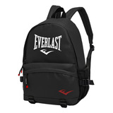 Mochila Porta Notebook Paseo Reforzado Everlast Acolchado Color Negro Diseño De La Tela Liso