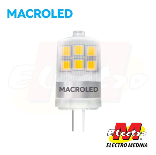 Bipin Led 2w G4 Luz Calida 12v Macroled Electro Medina