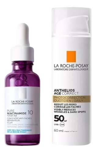 La Roche Posay Serum Pure Niacinamide 30ml + Age Correct