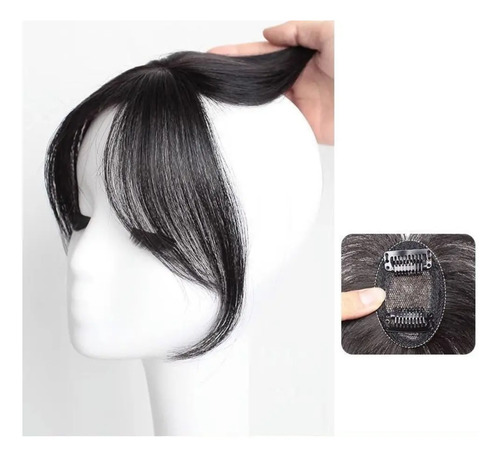Flequillo Falso Natural Lateral Clip Moda Mujer | MercadoLibre