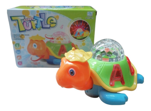 Juguete Tortuga Musical Con Luces Y Movimiento Para Bebes