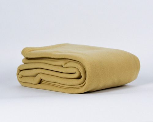 Paquete De 6 Cobertores De Camilla, Color Camello, 100% Pol
