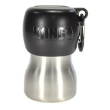 Squeeze De Aço Inoxidável Kong H2o 280ml Preto P/ Cachorro